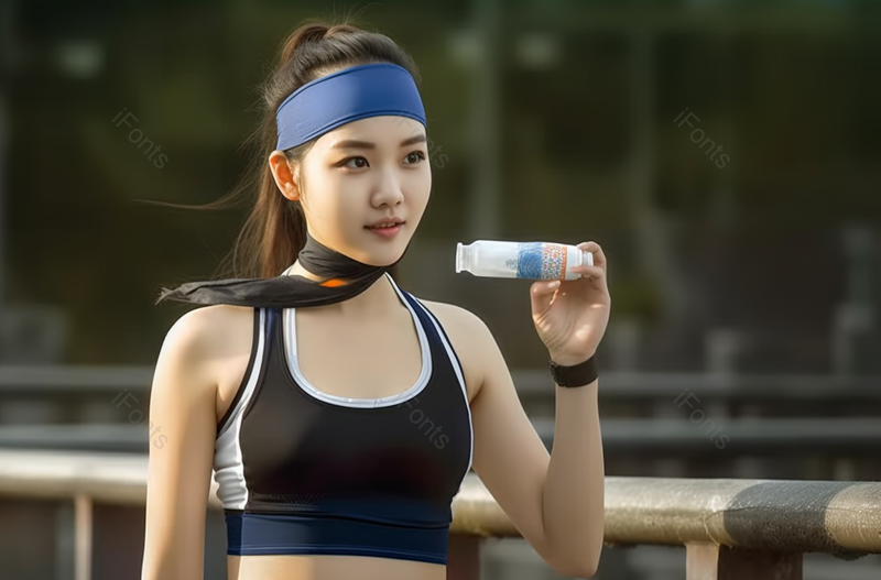健身女孩介绍产品摄影图,高清,摄影图,摄影图片,图片大全,摄影图免费下载
